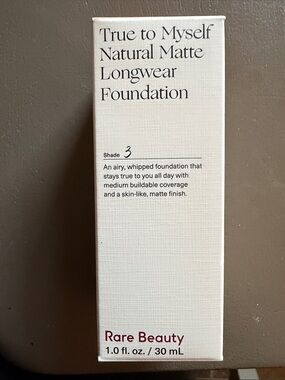 Rare Beauty True to Myself Natural Matte Longwear Foundation Shade 3